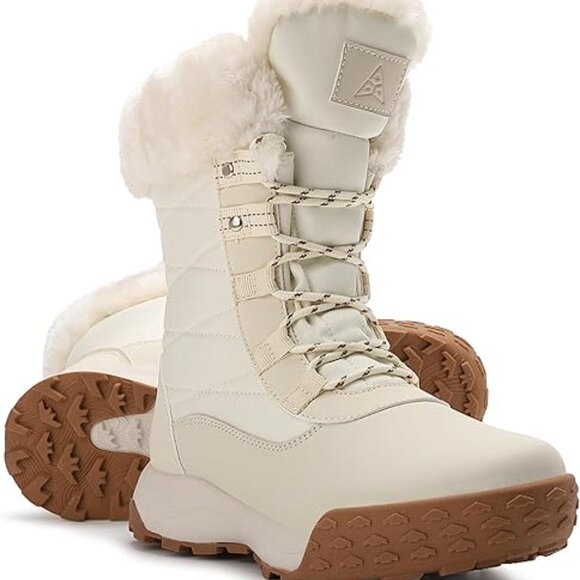 Womens Snow Boots with Insulated Sole, Lightweight Warm Cozy Winter Booties - Picture 3 of 6